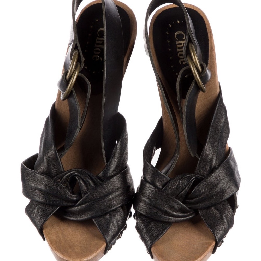 Chloé Leather Slingback Sandals
Black Sz 37.5 (US 7.5)